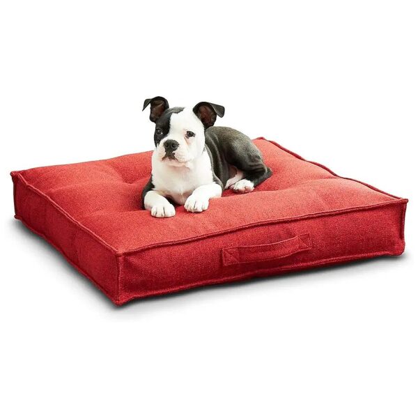 Plush Filled Pillow Dog Bed with Easy Clean Cover for Small Pets