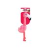 Plush Flamingo Dog Toy with Shakers for Tugging Play