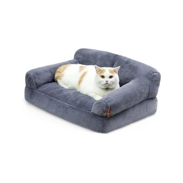 Plush Pet Sofa with Spacious Seating for Cats, Dogs, and Small Animals