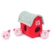 Plush Pig Phillips Home with Three Interactive and Squeaky Bubble Pig Toys