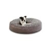 Plush Pillow Style Dog Bed with Soft Microfiber and Decorative Trim 30 inches