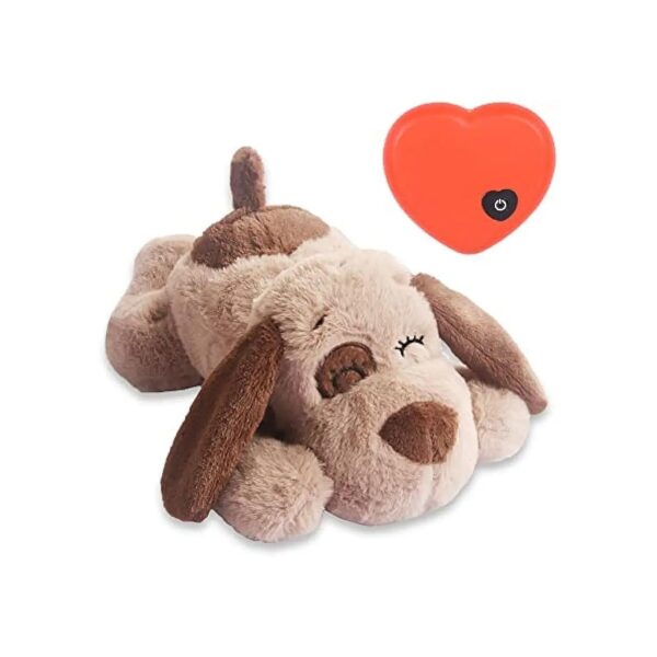 Plush Puppy Heartbeat Toy for Pet Anxiety Relief and Behavioral Support