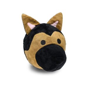 Plush Puppy Toy with Crinkle and Squeak Sounds for Big Dogs and Mild Chewers