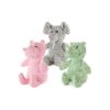 Plush Rhino Hippo Elephant Soft Toy with Squeaker and Crinkle Sounds