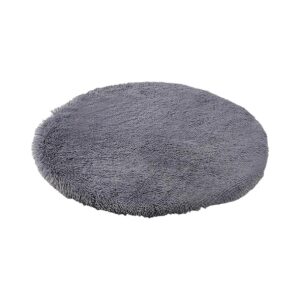 Plush Round Dog Bed Mat Warm Soft Comfy Puppy Crate Pad for Small Medium Dogs Sleeping