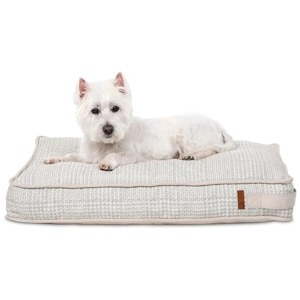 Plush Small Lounger Dog Bed with Removable Cover and Recycled Fill