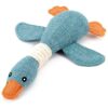 Plush Stuffed Goose Puppy Toys for Small Medium Dogs Squeaky Teething Chew Fun Relief