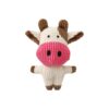 Plush Toy Cow Squeaker Dog Toy for Small Medium Large Dogs Drops and Squeaks