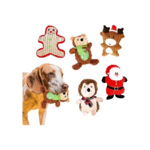 Plush Variety Pack for Aggressive Chewers Puppies 5 Unstuffed Toy Designs Soft Cotton