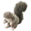 Plush Woodland Squirrel Toy with Squeaker for Tug of War Fun