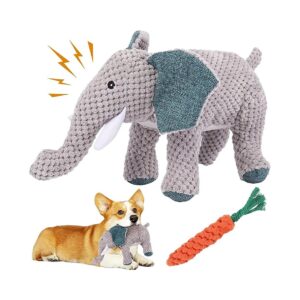 Plush and Rope Dog Toy Combo for Happy and Healthy Small to Large Breed Puppies