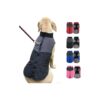 Polar Fleece Lined Waterproof Dog Winter Coat for All Breed Sizes with Reflective Stripes