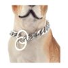 Polish Stainless Steel Cuban Link Dog Chain Leash Collar for Small Dogs