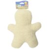 Poly-Fil Filled Fleece Man Shaped Tug Toy with Squeaker for Dogs of All Sizes