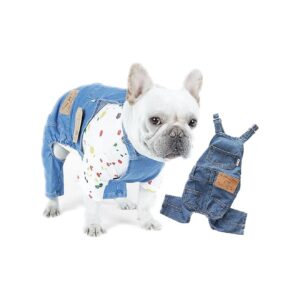 Polyester-Cotton Overalls for Small Dog and Cat Owners, Perfect for Everyday Wear