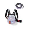 Polyester Dog Backpack Harness with Adjustable Straps Reflective Strips for Small Dogs