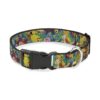 Polyester Dog Collar with Adjustable Size 15-26 Inch and Classic Munchies Tie Dye Pattern