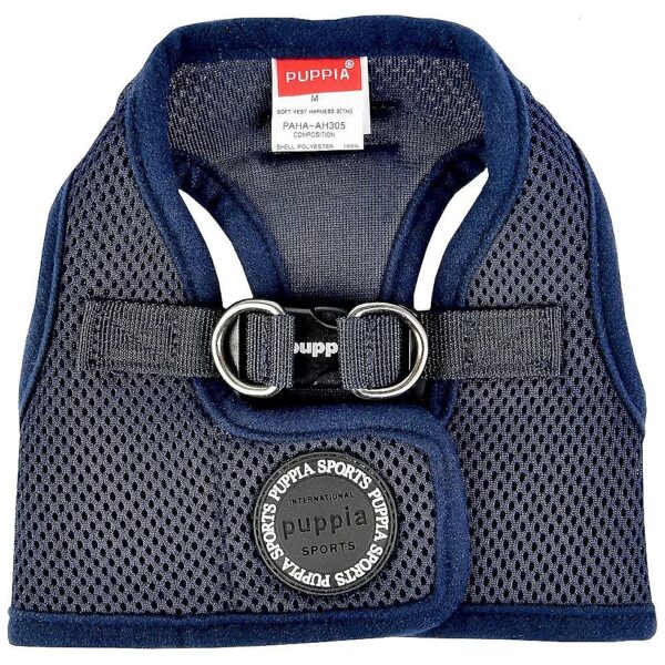 Polyester Soft Harness B Vest for Small Dogs Navy Dog Pattern