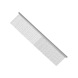 Poodle Finishing Butter Comb with Rounded Ends and Stainless Steel Teeth for Shining Coat