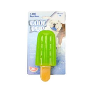 Popsicle Green Cooling Toy for Teething Relief in Dogs