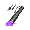 Portable 3W UV LED Flashlight for Dog Cat Stain Detection and Hidden Ink Revelation