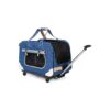 Portable Blue Dog Carrier for Car Seat Travel and Vet Visits, Up to 35lbs