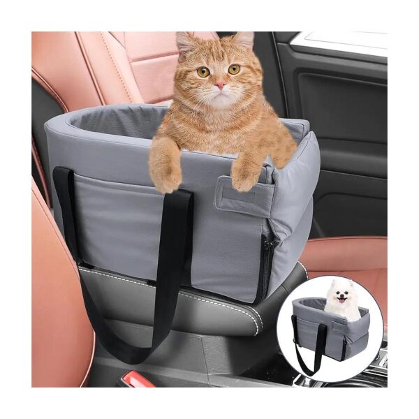 Portable Car Pet Seat for Small Dogs Cats with Soft Cushion and Leash