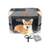 Portable Collapsible Dog Crate for Small Medium Dogs with 4-Door Enclosure