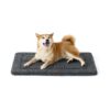 Portable Dark Grey Foam Dog Bed for Large Breed Travel