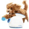 Portable Dog Ball Launcher for Small to Medium Dogs with Non-Abrasive Mini Tennis Balls