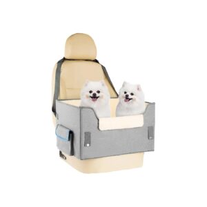 Portable Dog Booster Seat for Small Dogs Up to 45 Pounds for Car