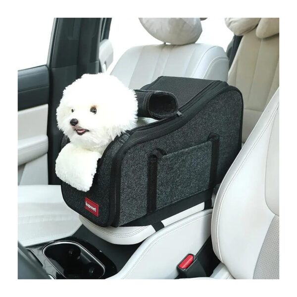 Portable Dog Car Seat with Detachable and Washable Front Seats for Small Pets