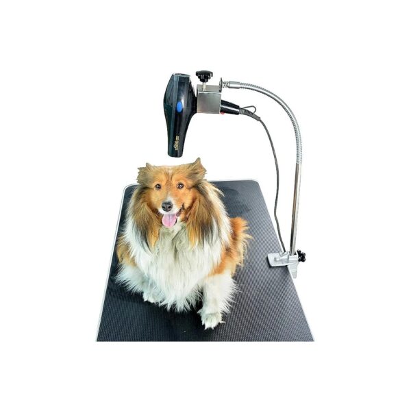 Portable Dog Grooming Table Hair Dryer Holder with Adjustable Cable and Clamp