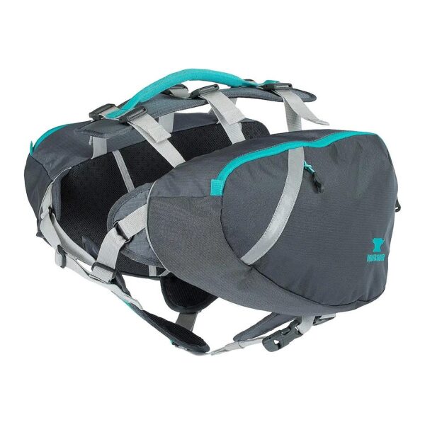 Portable Dog Pack with Independent Back Harness Adjustment and Weather-Resistant Coating