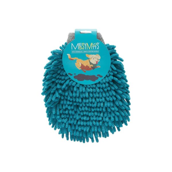 Portable Dog Paw Cleaner and Drier with Microfiber Grooming Mitt