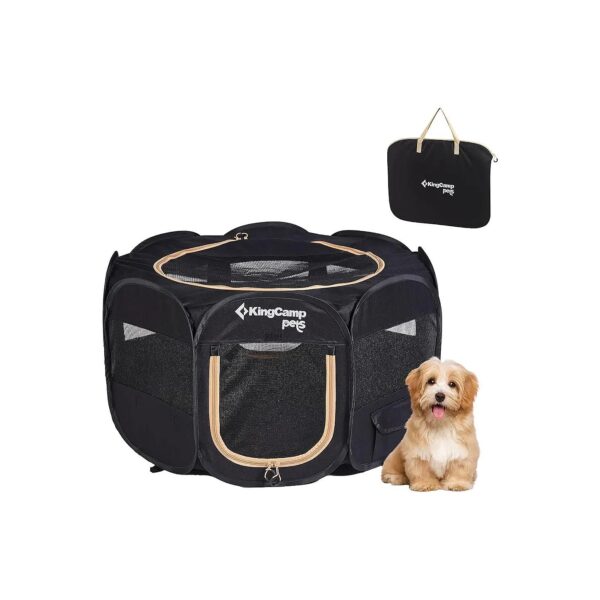 Portable Dog Playpen for Small Medium Large Dogs Indoor Outdoor Removable Zipper Bottom