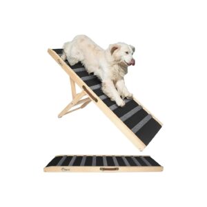 Portable Dog Ramp for Large Dogs up to 200lbs with Adjustable Height