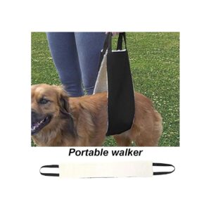 Portable Dog Sling for Back Legs Rehabilitation Support Harness with Adjustable Straps