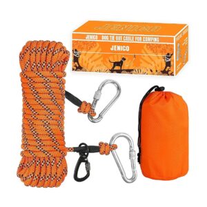 Portable Dog Tie Out Cable for Camping and Outdoor Events