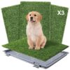 Portable Dog Training Pad with Artificial Grass for Small to Medium Dogs