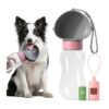 Portable Dog Water Bottle and Poop Bag Dispenser Holder for Outdoor Activities and Travel