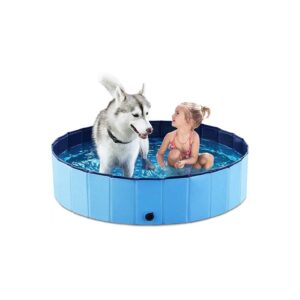 Portable Foldable Dog Bath Pool with Slip Resistant Bottom for Small Medium Large Dogs