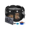 Portable Foldable Dog Playpen with 8 Panels and Zipper Door for Easy Use and Cleanup