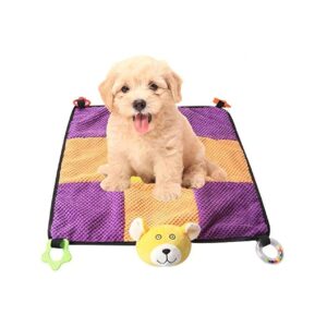 Portable Folding Dog Bed and Play Mat for Small to Medium Sized Dogs