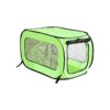 Portable Green Pet Kennel for Small, Medium, and Large Pets with Comfortable Bedding