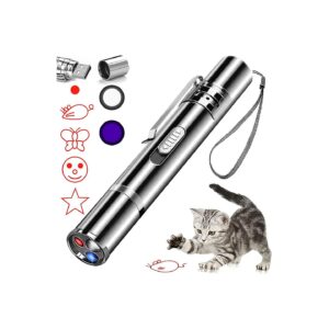 Portable Long-Range Interactive Red Dot LED Light Pointer for Cats