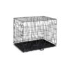 Portable Metal Dog Crate with Large Front Door and Unscripted Breathability