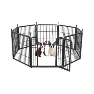 Portable Metal Dog Playpen for Yard RV Camping Strong and Sturdy 8 Panels