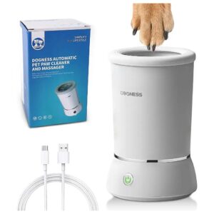 Portable Paw Cleaner for Small to Medium Dogs with Silicone Bristles and Electric Motor