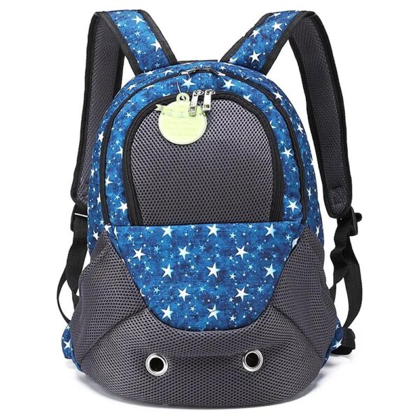 Portable Pet Backpack with Comfortable Sponge Shoulder Strap